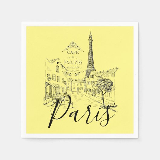 Cafe Paris Servetten (Voorkant)