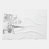 Café Paris Serviette de cuisine (Horizontal)