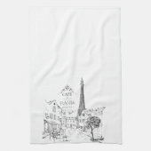 Café Paris Serviette de cuisine (Vertical)