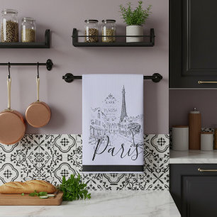 Café Paris Serviette de cuisine