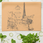 Café Paris Serviette de cuisine (Plié)