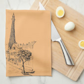 Café Paris Serviette de cuisine (Quart Plié)