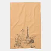 Café Paris Serviette de cuisine (Vertical)