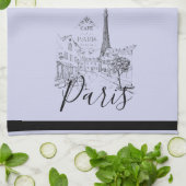 Café Paris Serviette de cuisine (Plié)