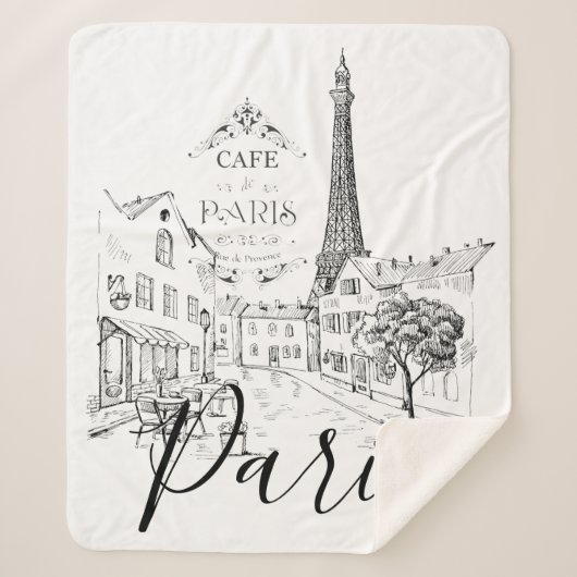 Cafe Paris Sherpa Deken (Voorkant)
