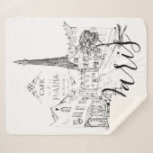 Cafe Paris Sherpa Deken (Voorkant (horizontaal))