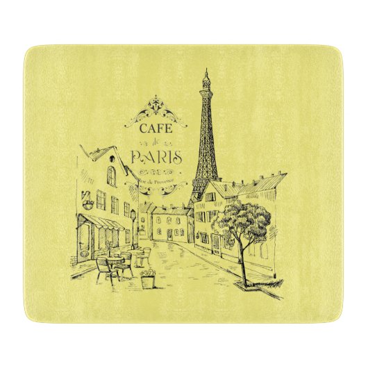 Cafe Paris Snijplank (Voorkant)