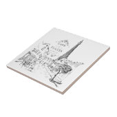 Cafe Paris Tegeltje (Zijkant)