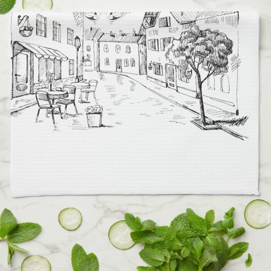 Cafe Paris Theedoek (Gevouwen)