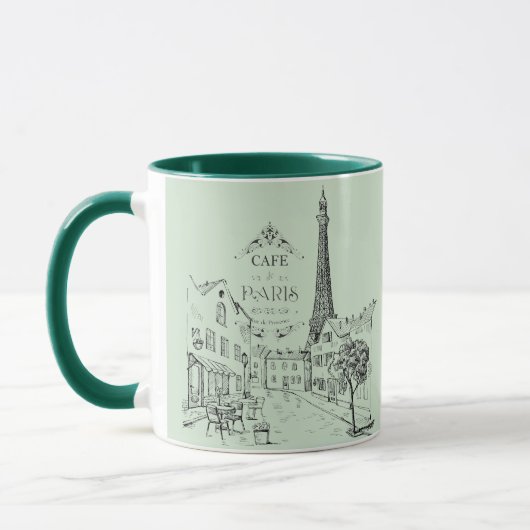 Cafe Paris Two-Tone Coffee Mok (Links)