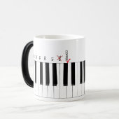 Café pas Thé Piano Clavier Do Re Mi Mug (Devant gauche)