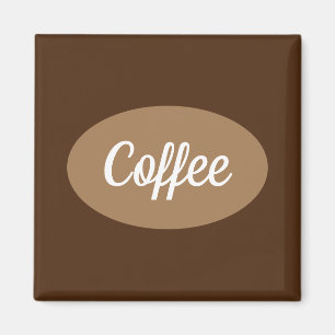 Café personnalisé en Aimant blanc