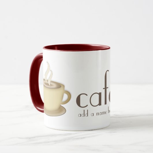 Café persoonlijke koffie-Mok Mok (Voorkant links)