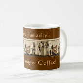 "CAFÉ PLUS FORT !" Akhnaton Egyptian Mug (Devant droit)