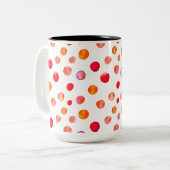 café pois coloré Mug (Devant gauche)