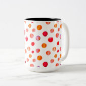 café pois coloré Mug (Devant droit)