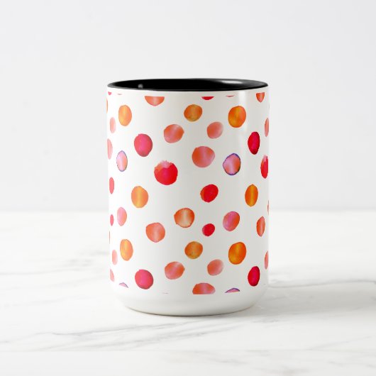 café pois coloré Mug (Centre)