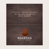 Café Pot Café Fèves | Carte de visite Barista (Extérieur déplié)