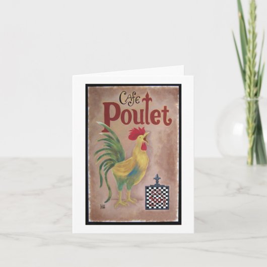 Cafe Poulet Kaart (Voorkant)