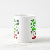 Café pour meurtre Mug drôle (Centre)