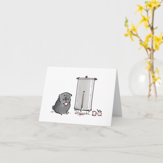 Café pour une carte (Fleur jaune)