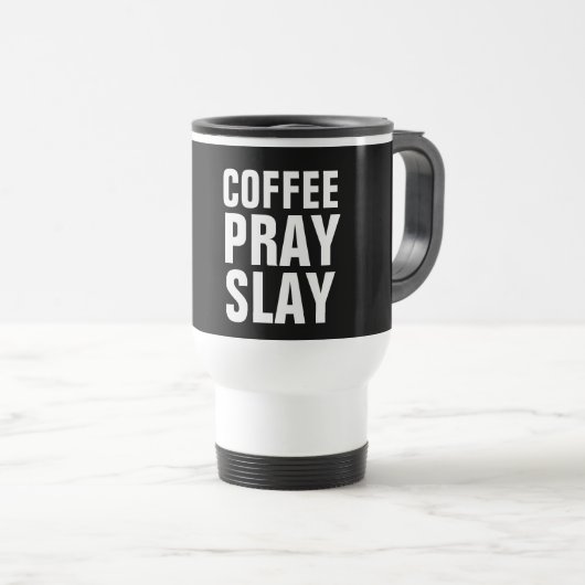 CAFÉ PRAY SLAY tasses (Devant droit)