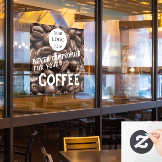 Cafe Promotional Quote Raamsticker (Restaurant Raam)