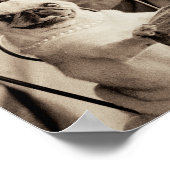 Cafe Pug Poster (Hoek)