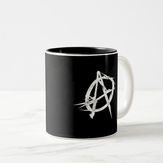 CAFÉ & PUNK ROCK MUG (Devant droit)