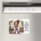 Café Quirinal Lady Good Luck Magnet (In Situ (Lave-vaisselle))