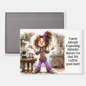 Café Quirinal Lady Good Luck Magnet (Recto/Verso)