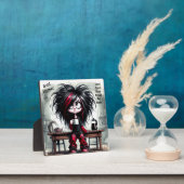 Café Quirky Lady Ne commencez pas Plaque avec l'Ea (Insitu)