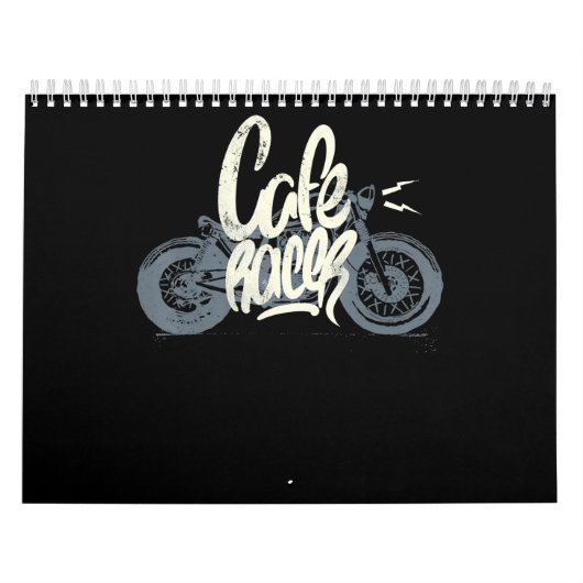 Cafe Racer Gift for Motorcycle Lovers Kalender (Hoes)