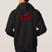 Cafe Racer Hoodie - Rood/Oranje (Achterkant)