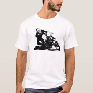 Cafe Racer-motorfiets T-shirt