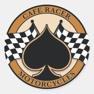 Cafe Racer Motorfietsen Ronde Sticker