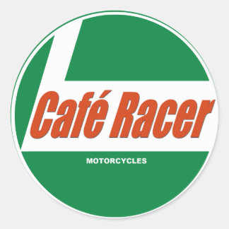Café Racer Motorfietsen Ronde Sticker