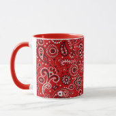 Café Red Bandana Coupe cadeau ou cacao Mug (Gauche)