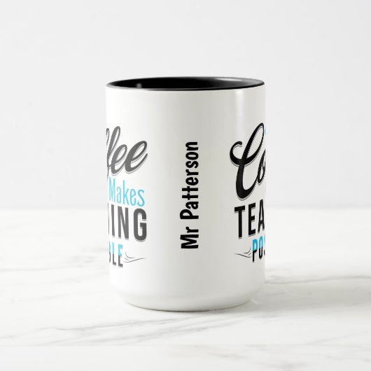 Café rend l'enseignement possible 2 Mug (Centre)