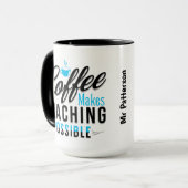 Café rend l'enseignement possible 2 Mug (Devant gauche)