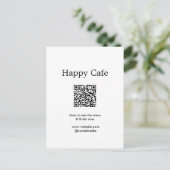 Cafe restaurant scanner pour voir le menu commande (Debout devant)