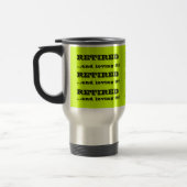 Café retraité et l'aimer Café ou Thé Customisé Mug (Gauche)