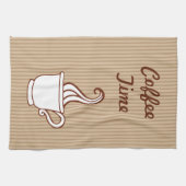 Café rétro Lover serviette de cuisine cadeau (Horizontal)