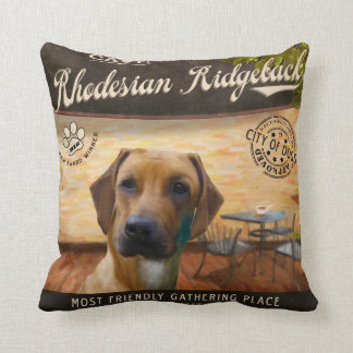 Cafe Rhodesian Ridgeback Kussen