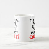 Café rime avec le lundi drôle Mug ou la Mug Voyage (Centre)