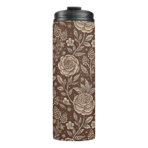 Cafe Roos Wild Floral Pattern Thermosbeker