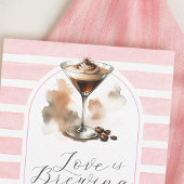 Café rose Martini nuptiale Invitations