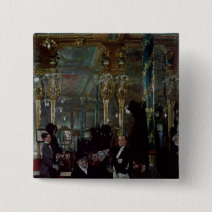 Cafe Royal, Londen, 1912 Vierkante Button 5,1 Cm