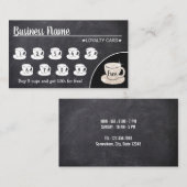 Café Rustic Chalkboard Fidélité du client (Devant / Derrière)