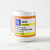 Café Rx Mug (15oz. blanc) (Devant gauche)